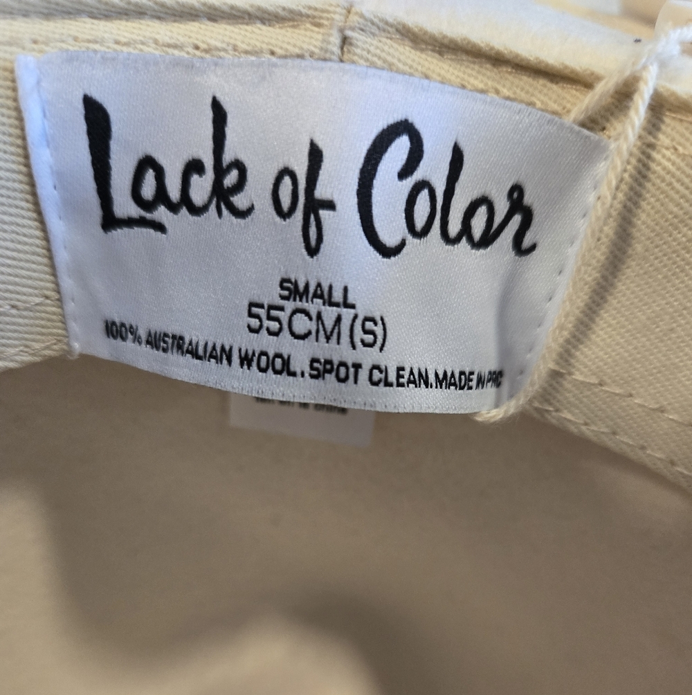 Lack Of Color White The Fader Fedora, 100% Australian Wool - Picture 4 of 4